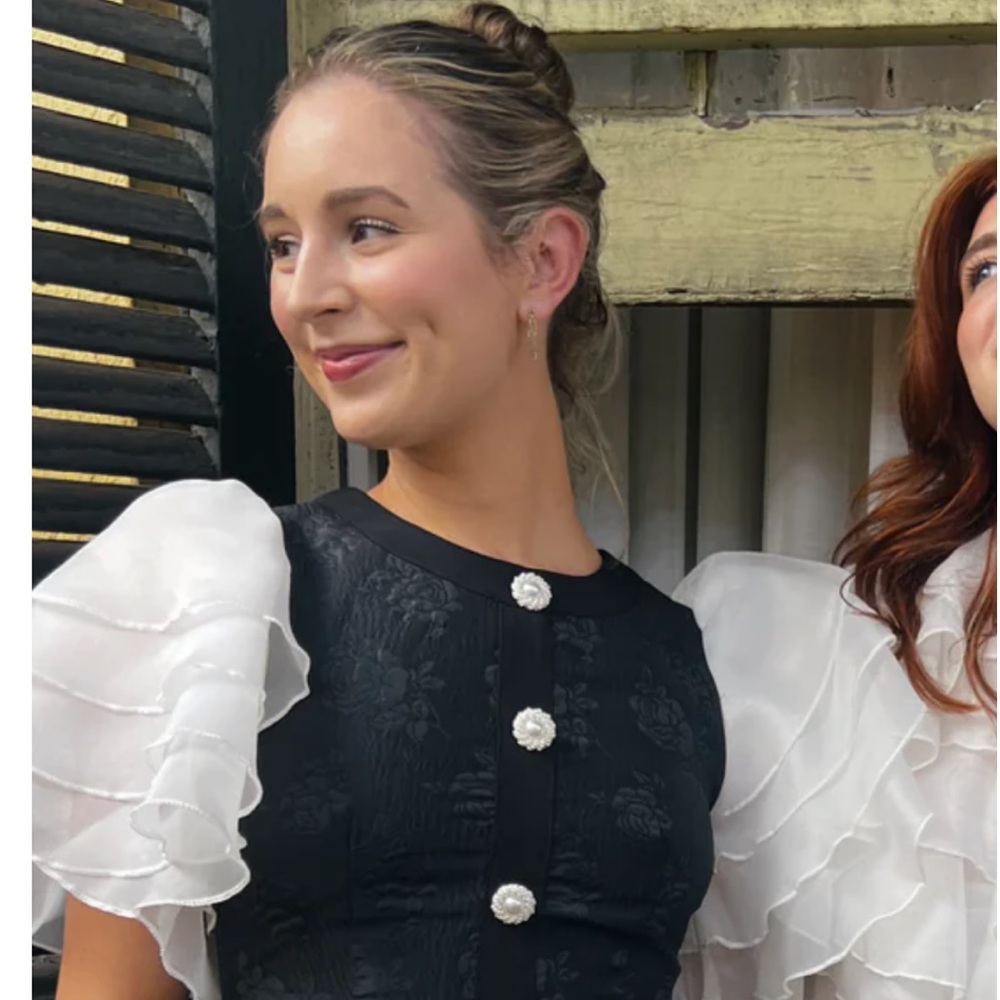 Sister Jane Dahlia jacquard dress